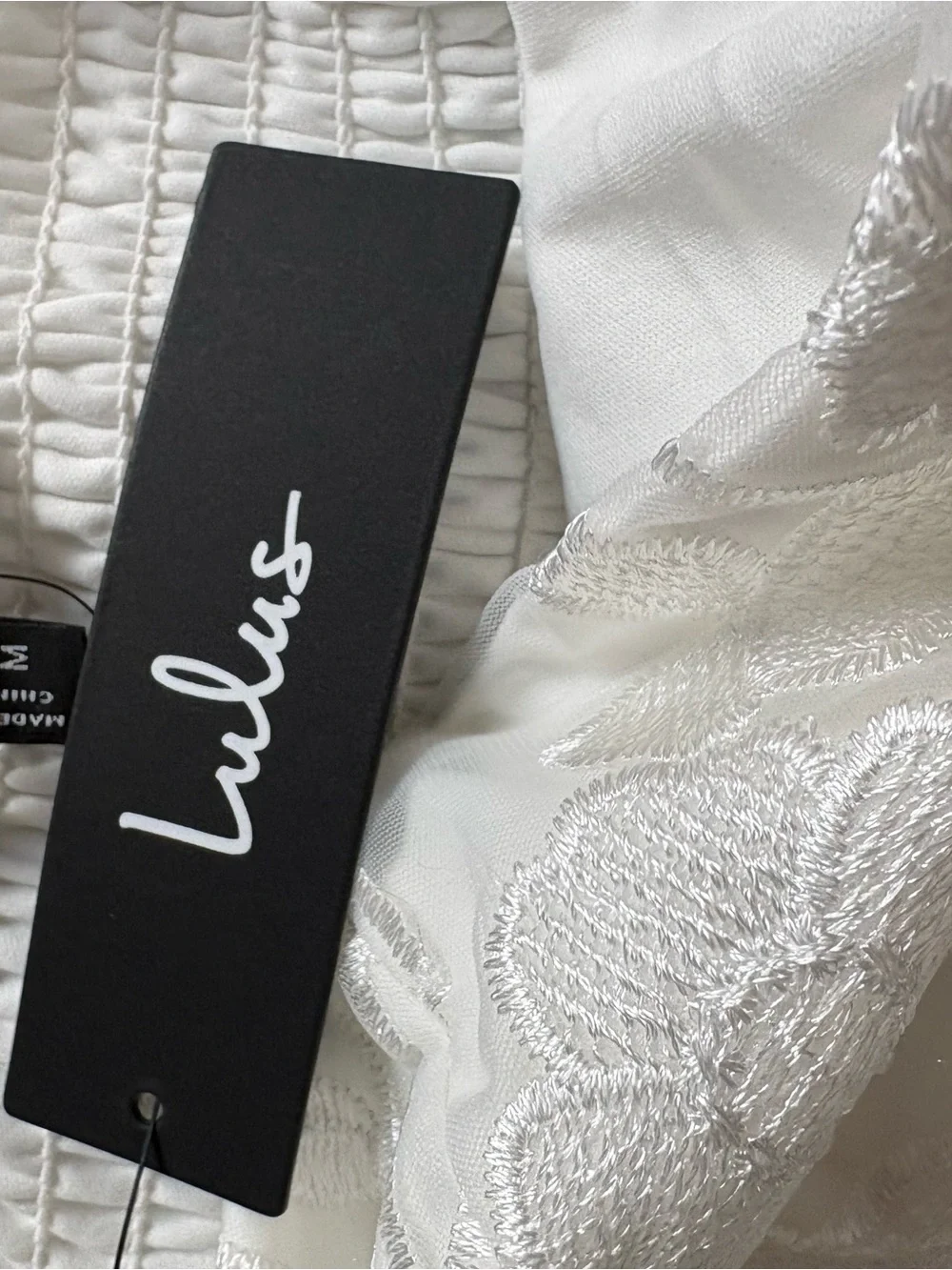Lulus Strapless White Floral Midi Dress - Picture 4 of 4